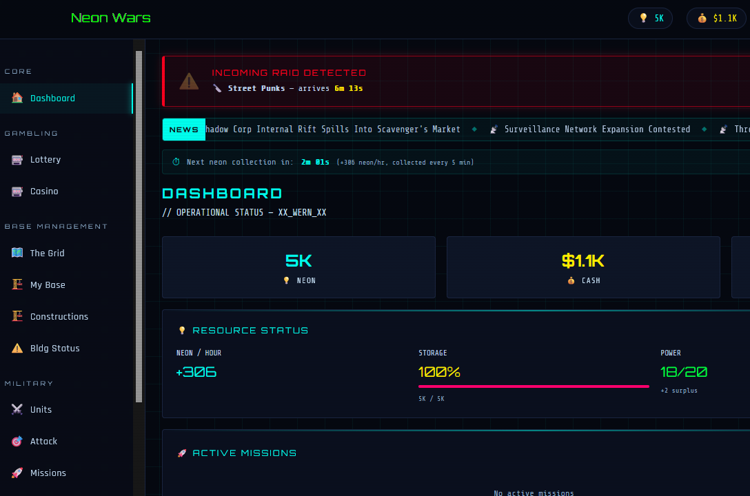 Screenshot for Neon wars